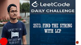 Leetcode 2573. Find the String with LCP | Daily Challenge Net Worth