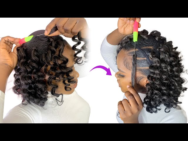 NO CORNROW! NO LEAVE OUT! Easy Crochet Hairstyle Using Braid