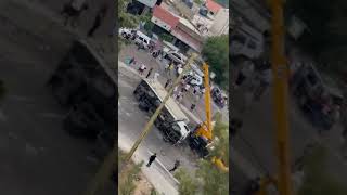 Tensions Escalate in Kahala, Lebanon: Video Reveals Scene After Hezbollah Arms Truck Overturns