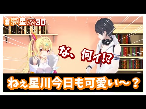 【#夢星家3D】星川サラから精神攻撃を受け翻弄される夢追翔【にじさんじ切り抜き】