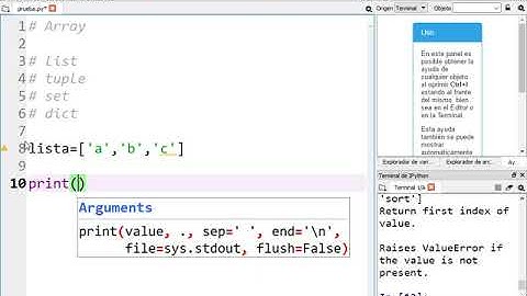Funciones de listas, tuplas, conjuntos o diccionarios en Python
