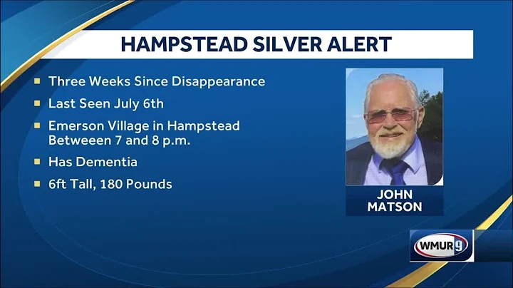 John Matson missing for three weeks