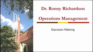 Introduction to Operations Management Models