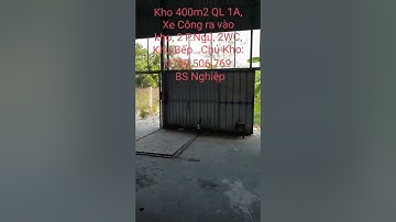 Cho Thuê Kho 400m2 MTien QL1A, Chợ An Hữu, Cái Bè Tiền Giang.