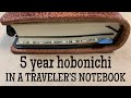 Slip Pocket Insert Hack & Tutorial | 5 Year Hobonichi in a Traveler’s Notebook