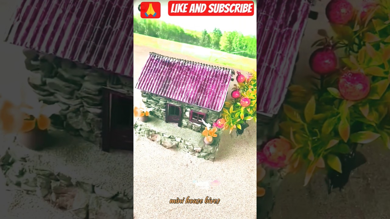 Mini Bricks Se Bana Real Looking House 🧱🏠 | Amazing Craft 