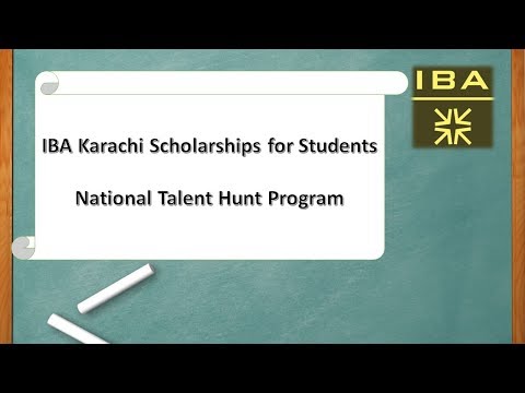iba-karachi-scholarships-for-student-|-national-talent-hunt-program