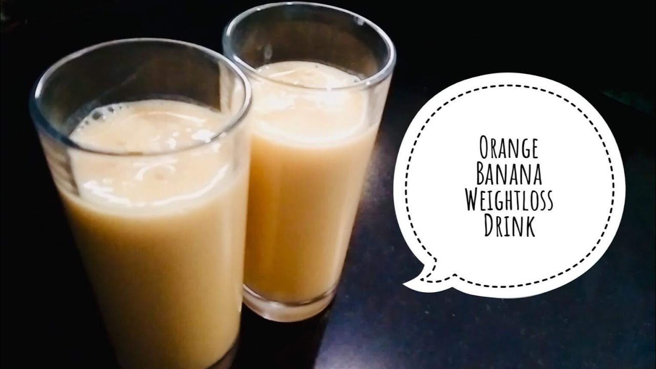 Orange Banana Drink for Weightloss Very Effective Drink for Weight