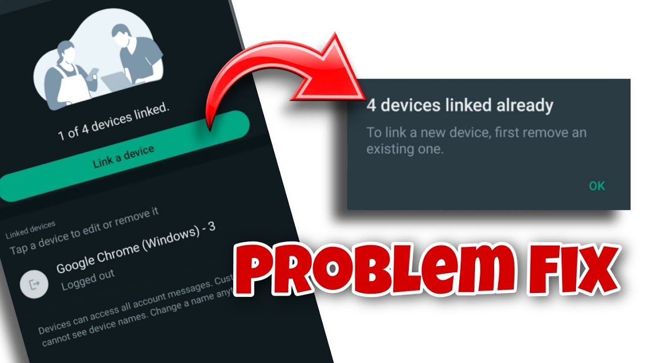 4 devices linked already | whatsapp multi device support | whatsapp new ...
