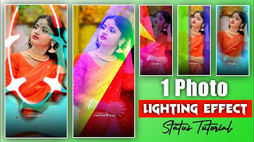 New Trending Khortha Dj Status Video Editing 🥀 1 Photo Lighting Effect 🥀 Alight Motion Tutorial