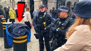 &#39;IS THIS BAG YOURS?&#39; Counter-Terrorism Police Alarmed By Unattended Bag At Kings Guard.