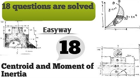 Solutions of centroid and moment of inertia | Centroids questions | Applied machines