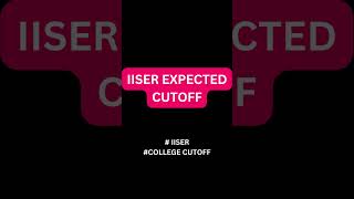 IISER expected cutoff cutoff iiser