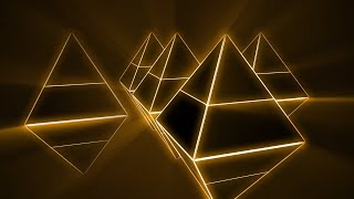 Neon Gold Triangle Background Video, Motion Background Loop | Free Stock Footage