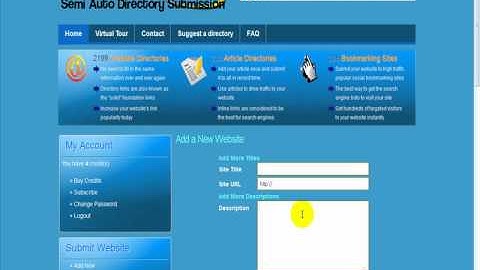 Semi Auto Directory Submissions easy to use