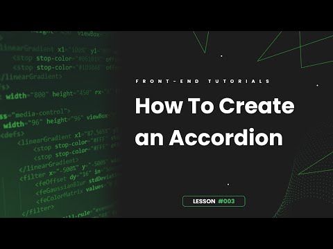 How To Create an Accordion Using HTML, CSS & JS