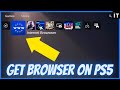 How To Get Web Browser on PS5 Working Method image