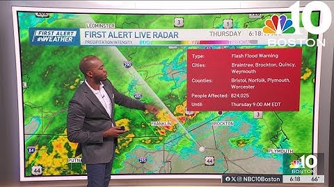 Forecast: Flash flood warnings issued for parts of Mass., Conn. and RI