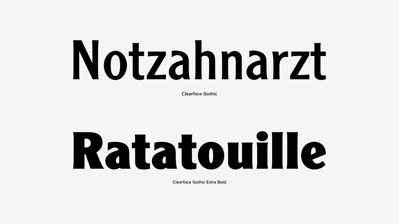 Clearface Gothic Font Download