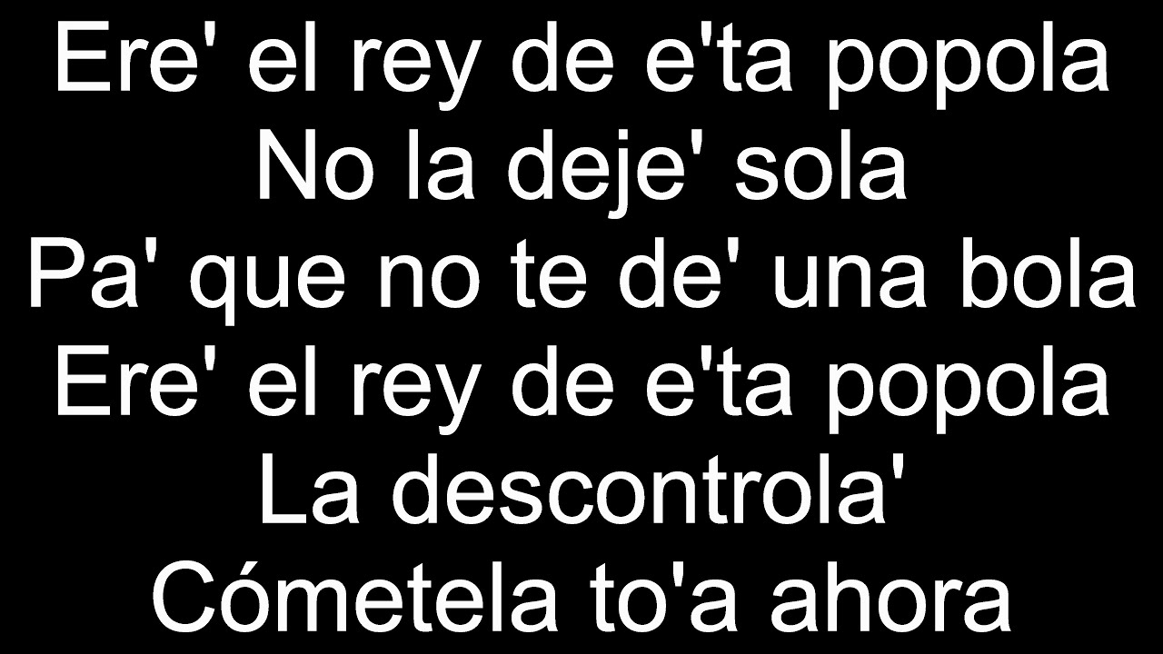 Tokischa X Rochy RD El Rey De La Popola Letra Lyrics YouTube