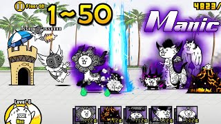 The Battle Cats  Heavenly Tower VS Spam Manic Cats!