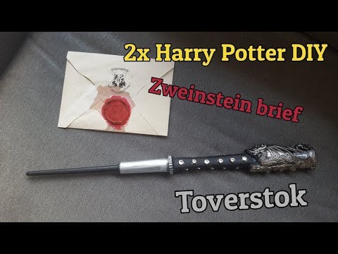 Nieuw 2x Harry Potter DIY: Zweinstein brief & Toverstok - YouTube GC-41