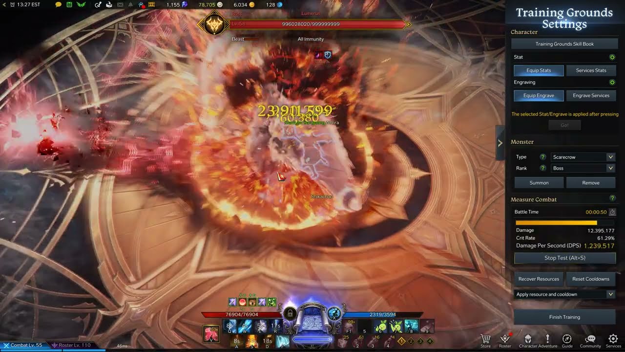 Lost Ark - Testing Mana Problems on Almost Instant-Cast Reflux Sorceress