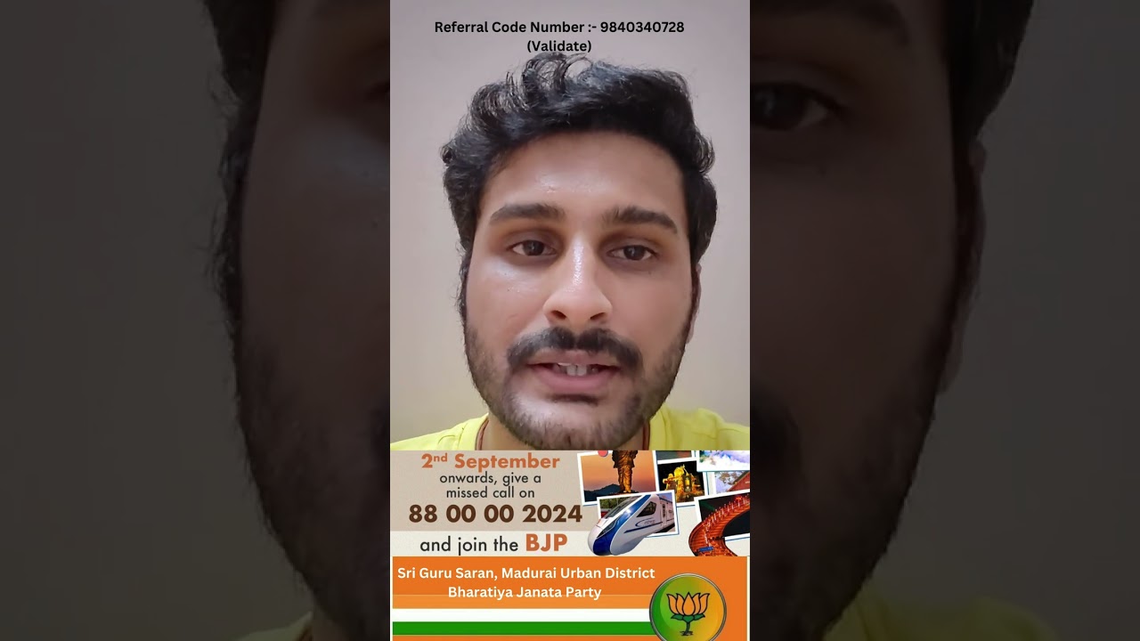 BJP Membership Drive Guide 2024 in Tamil