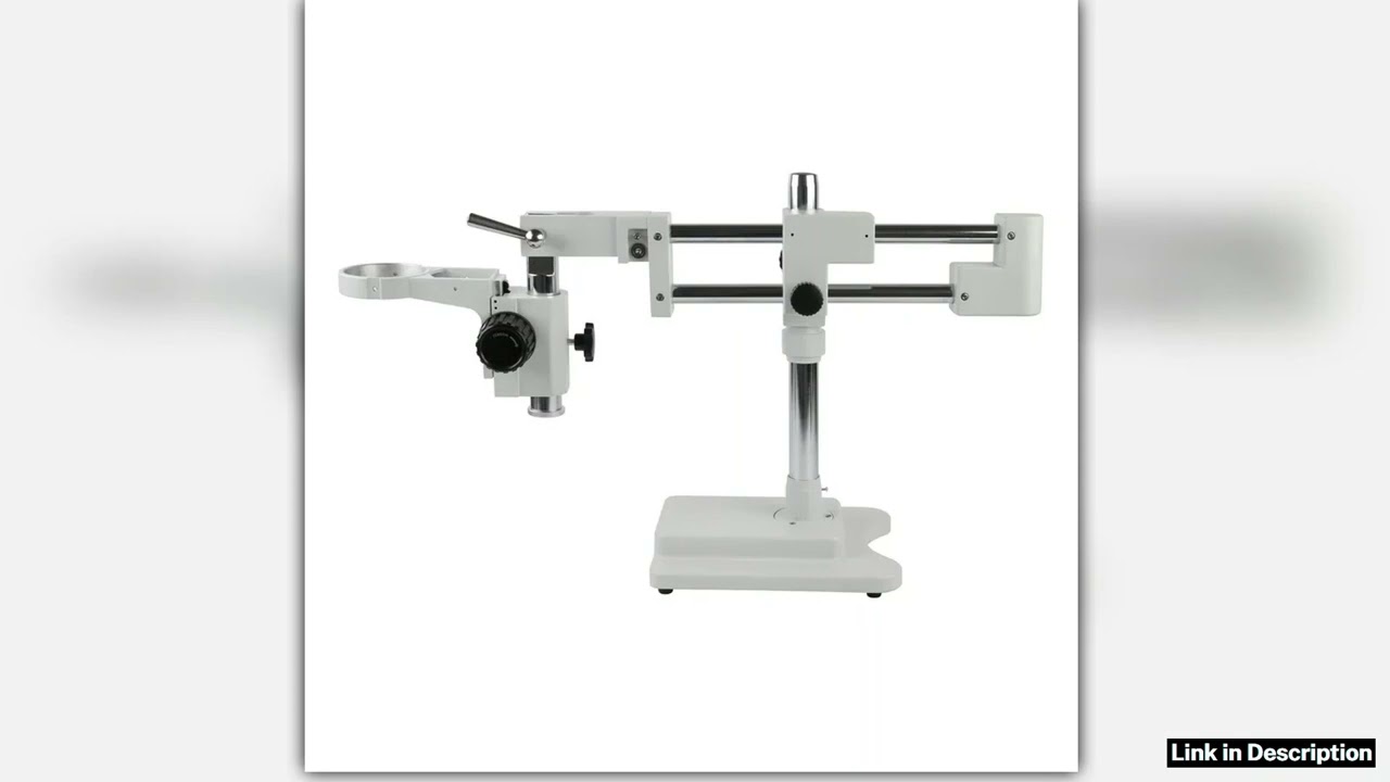 Universal Double Boom Lab Industrial Zoom Trinocular Stereo Microscope Stand Holder Bracket Arm