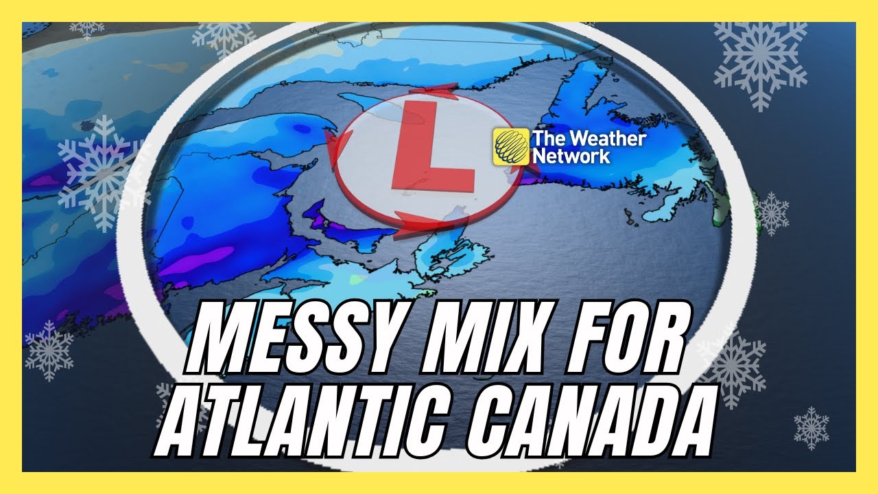 System Tracks Across the East Brining Messy Storm to Atlantic Canada ...