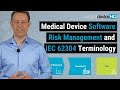 Medical device software risk management and iec 62304 terminology