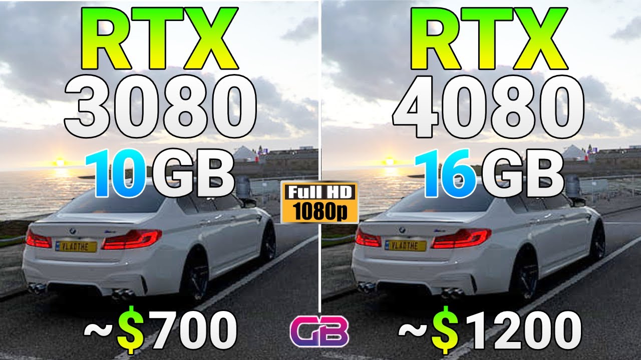 RTX 3080 vs RTX 4080 - Test in 8 Games | 1080p - YouTube