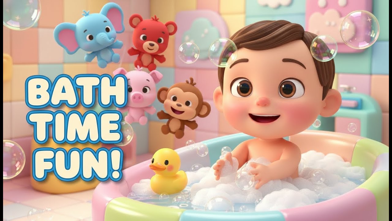 Bubble Bath Time! | Sing-Along Nursery Rhyme for Toddlers|Zozo Junior