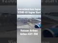 Vietnam Airlines engine start in Taipei-Taoyuan international airport (IAE V2500-A5)