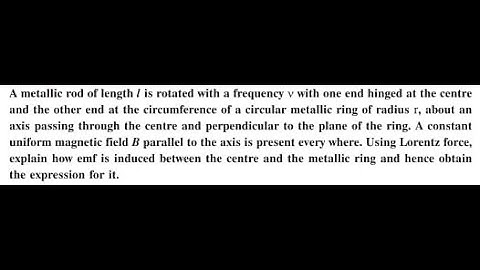 12040107-Motional emf in rotating rod in M.F.