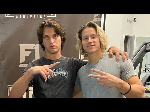 Michael Koblence at the gym with Alex Eubank - Fitness journey