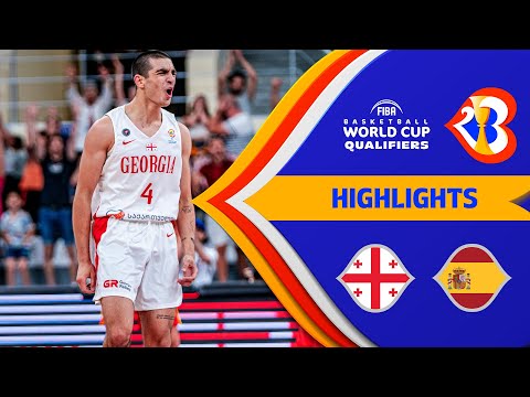 🇬🇪 GEO - 🇪🇸 ESP | Basketball Highlights - #FIBAWC 2023 Qualifiers