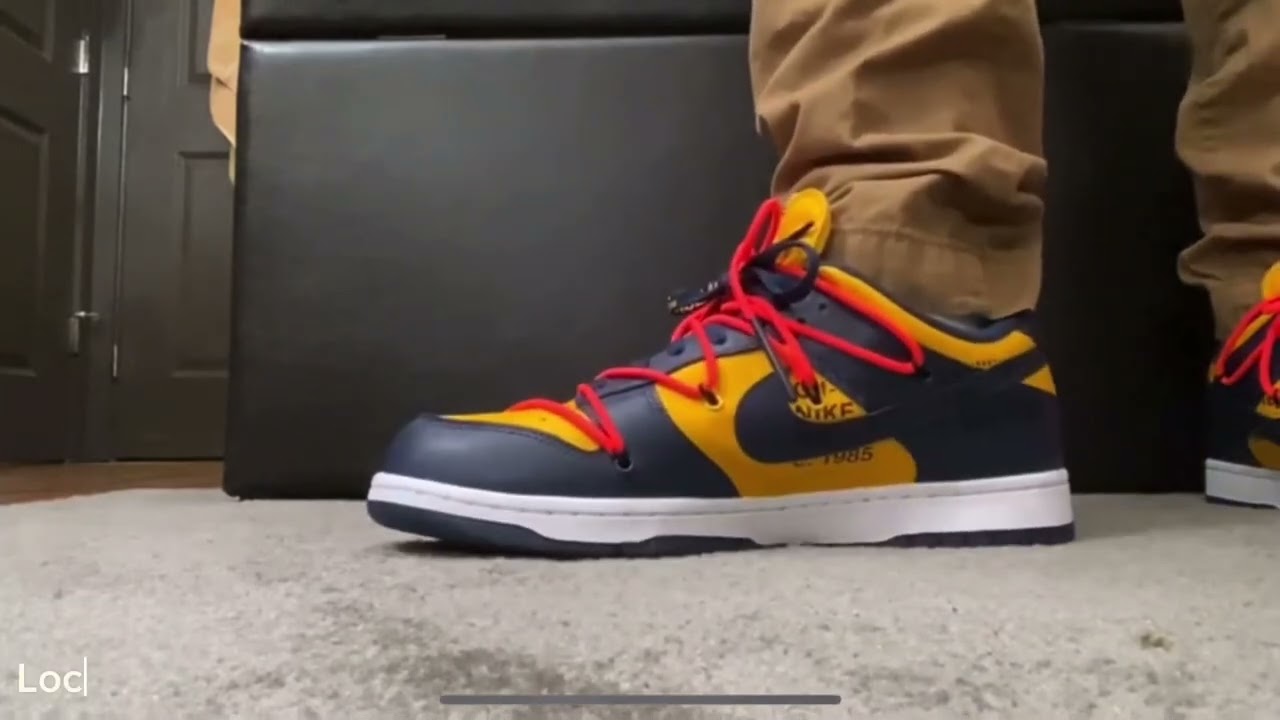 Outfit check! Nike Dunk Low Off-White University Gold