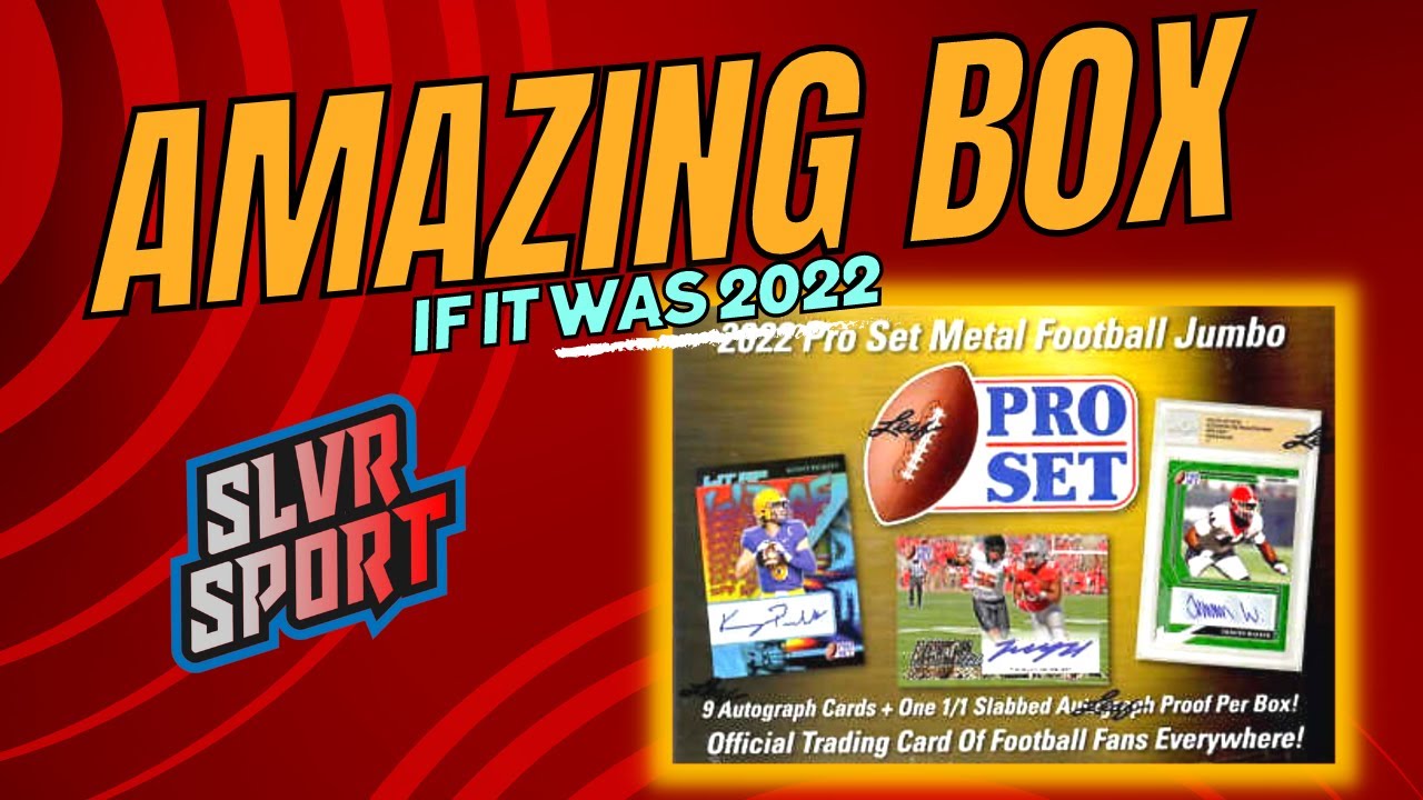 2022 Leaf Pro Set Football JUMBO Hobby Box - YouTube