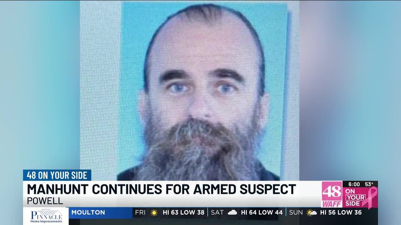 Manhunt continues for armed suspect believed to be in Powell area - YouTube
