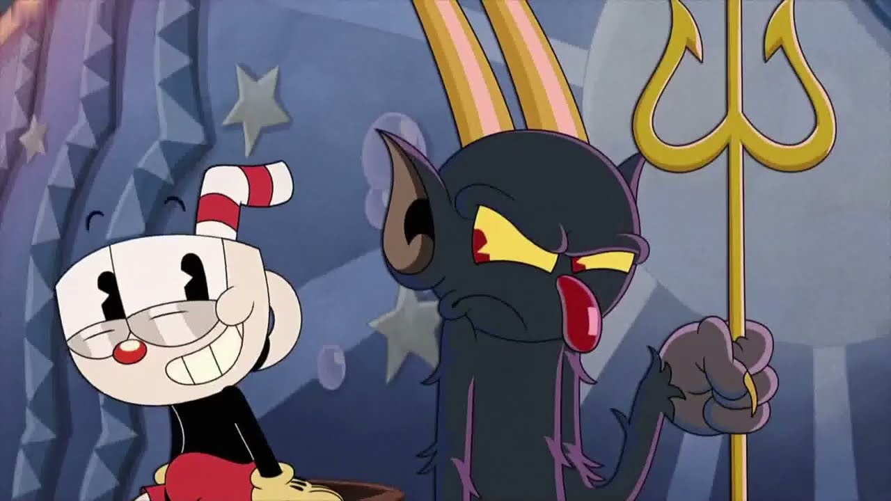 The Cuphead Show! Scene Cuphead Tell Joke For The Devil - YouTube