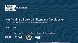 AI Series Session 1: Foundation for Using AI in Your Economic Development Work