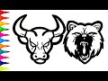 Bull Drawing | How to Draw A Bull Drawing | Bull Drawing Step by Step Easy