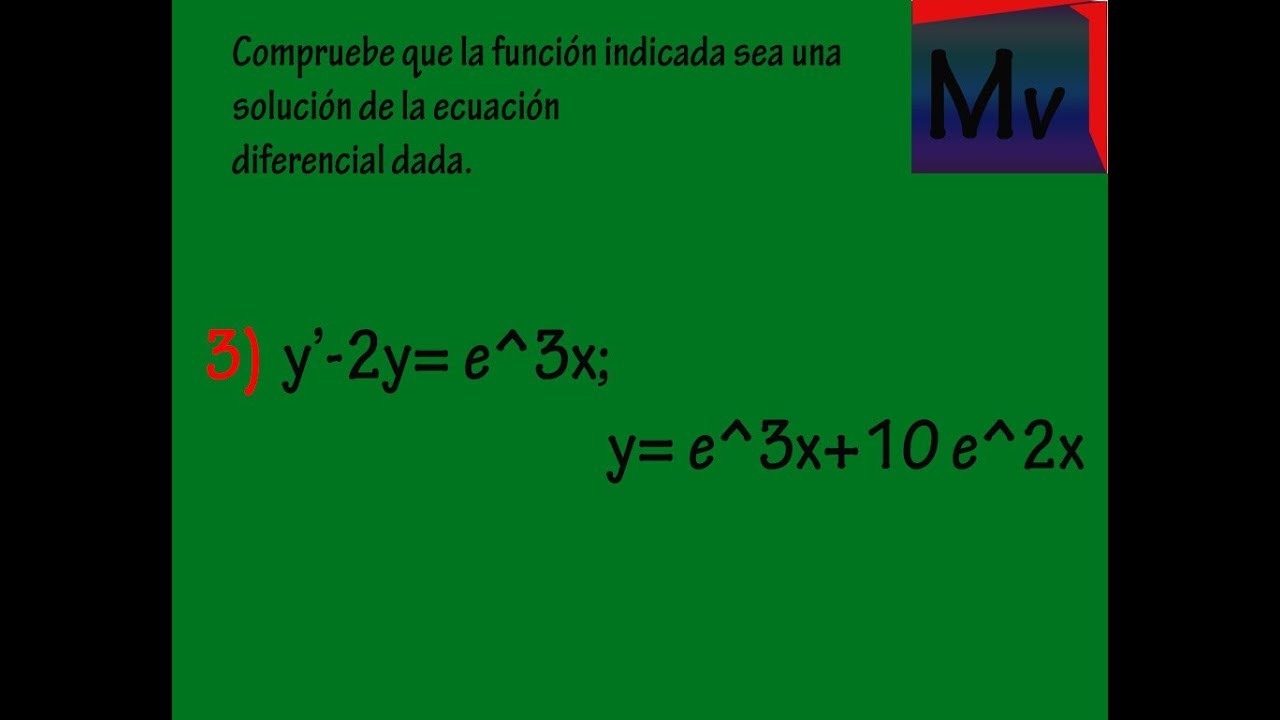 Ejercicio 1 1 Ecuaciones Diferenciales Con Aplicaciones De Modelado Y 2y E 3x Y E 3x 10 E 2x Youtube