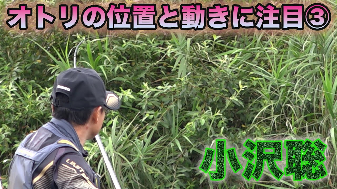鮎釣り 小沢聡 オトリの位置と動きに注目③