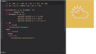 Partly sunny SVG + CSS animation loop