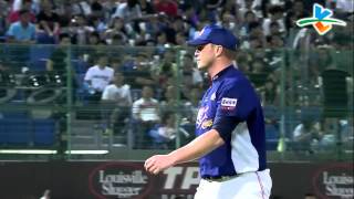 20130730 CPBL 犀牛VS猿 5下 陳凱倫精采守備刺殺黃浩然