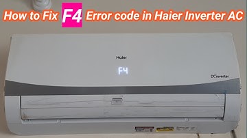 How to Remove F4 Error Code in Haier Inverter AC | General Electronics Hvac