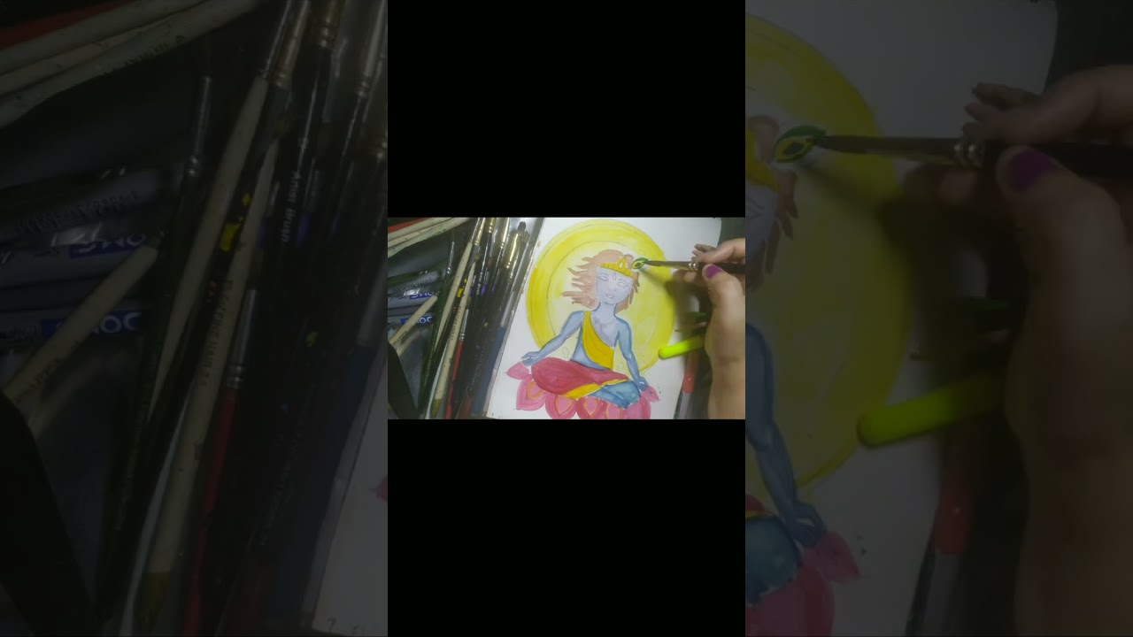 learn using water colour ❤️