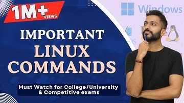 L-1.6: Imp Linux Commands(Operating System) | Must Watch for College/University & Competitive exams